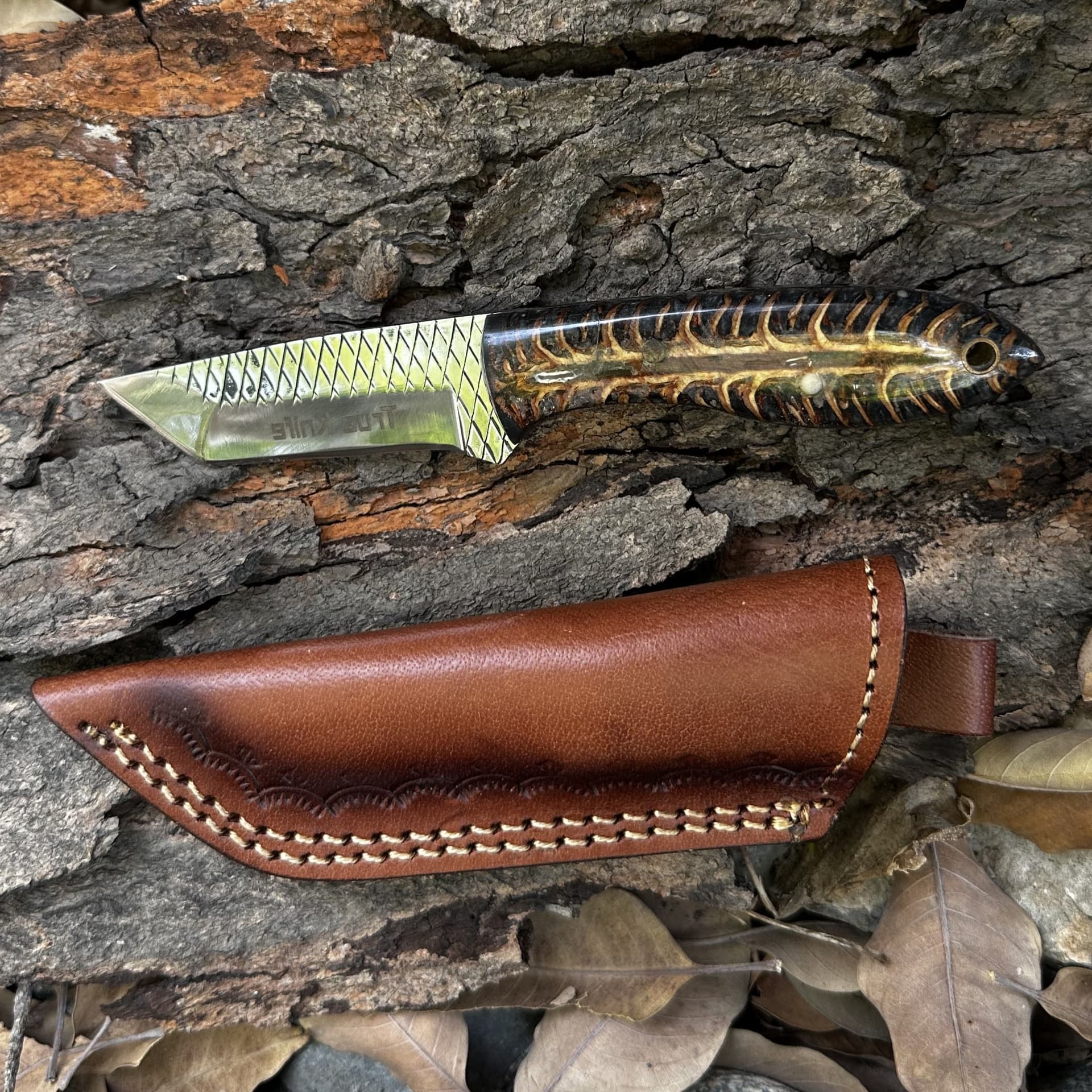 Cowboy Bull Cutter Knife High-Carbon Rasp Steel