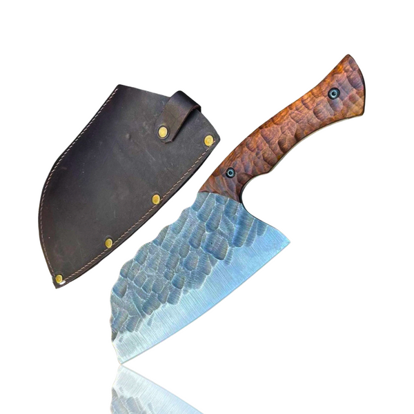 Bone Splitter Serbian Hammer Forged Cleaver