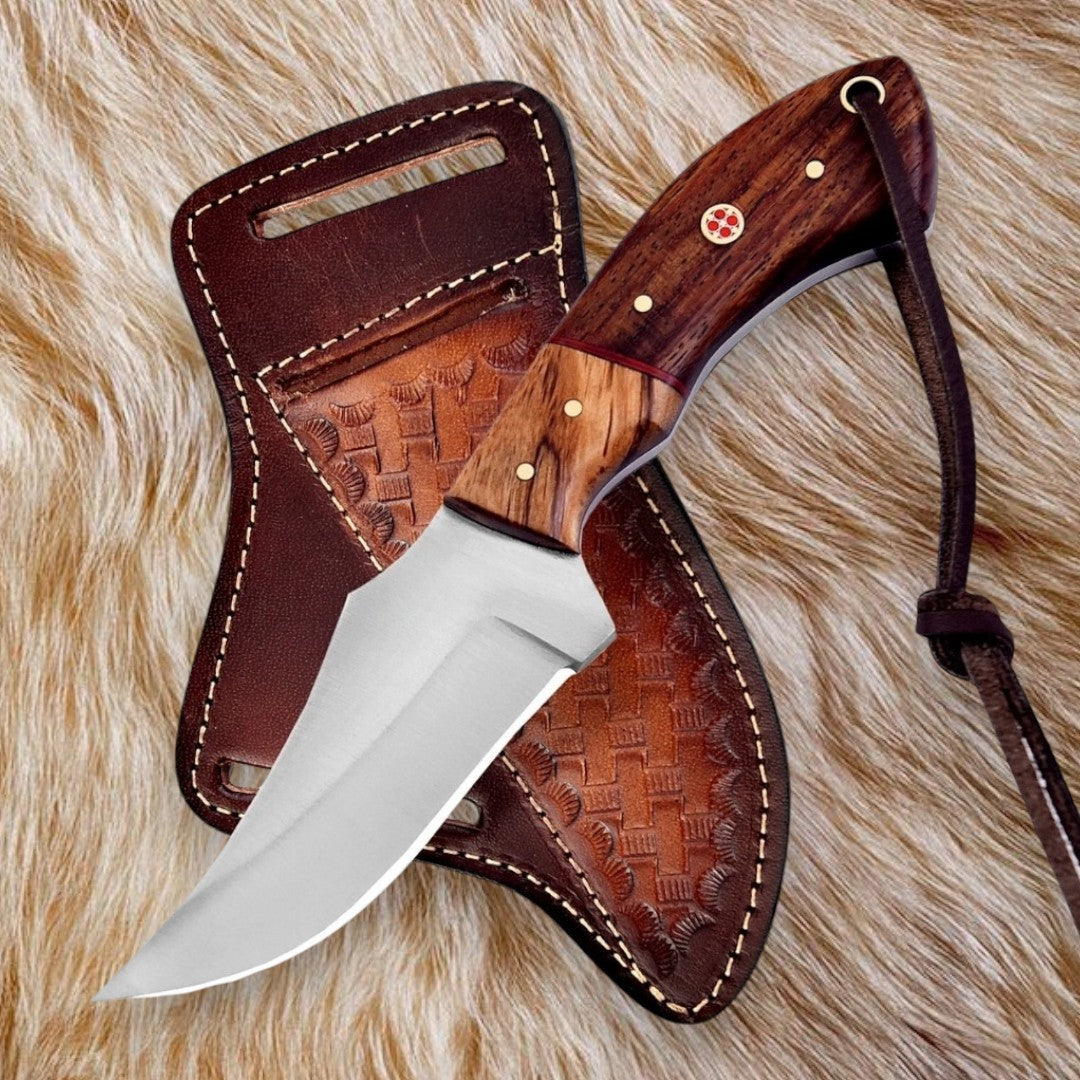 custom-cowboy-knife-leather-sheath-wood-handle