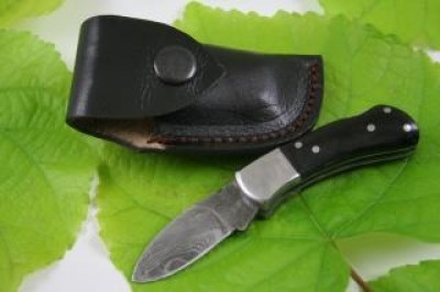 Folding Damascus Blade Knife