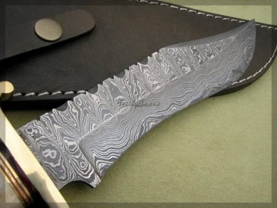 Bone Handle Damascus Knife