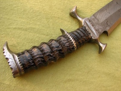 Custom Handmade Damascus Collectable Knife 