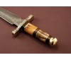 damascus carbon steel dagger handle