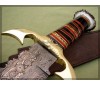 Damascus Bowie Hunting Knife close image