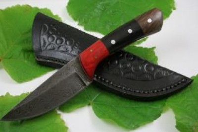 Damascus Hand Made Tang Pocket Knife
