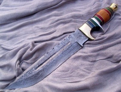 Bowie Damascus Knife