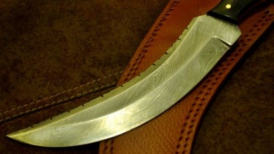 damascus steel blade knife full