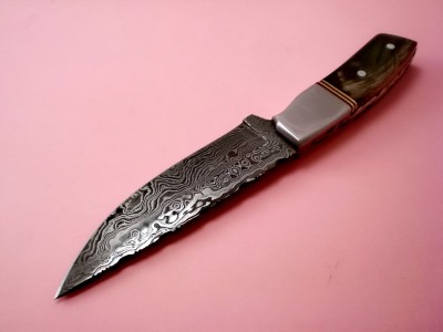 Damascus Hand Made Full Tang Pocket Knife