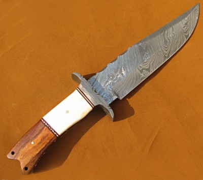 Custom Handmade High Carbon Steel Hunting Bowie Knife